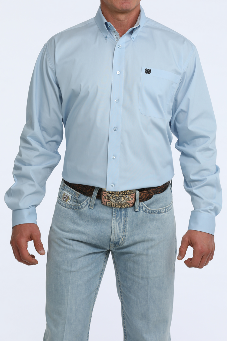 Cinch Solid Light Blue Button Down