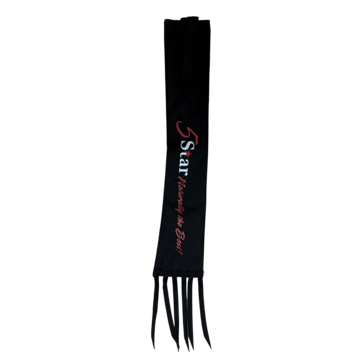 5 Star Equine Products Tail Bag Black With Red White Logo