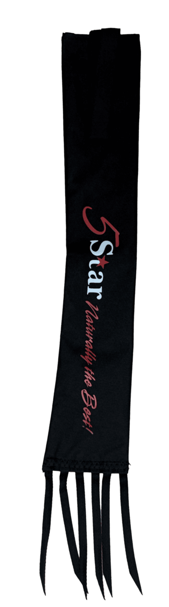 5 Star Equine Products Tail Bag Black With Red White Logo