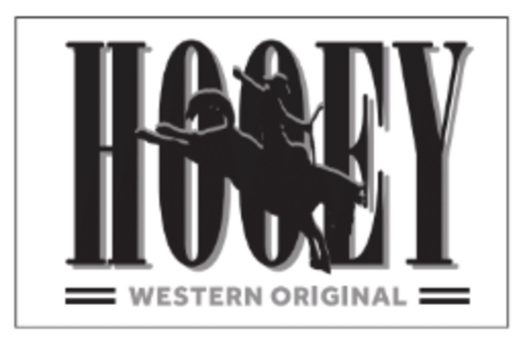 HOOey Wild Ride Rectangle Sticker Black White