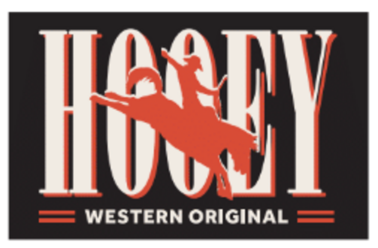 HOOey Wild Ride Rectangle Sticker Black Red White