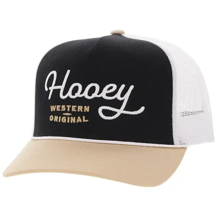 HOOey OG Cap Black White And Tan