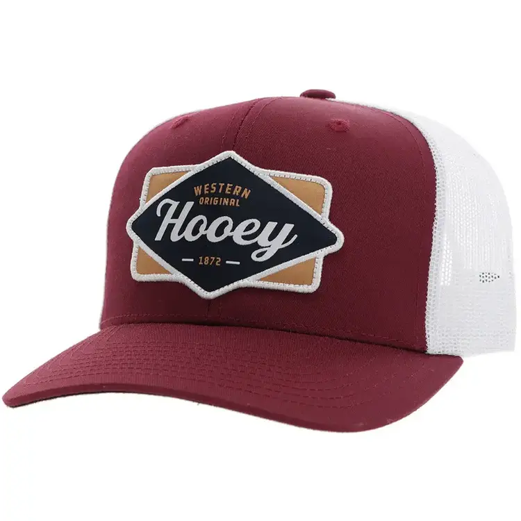 HOOey Diamond Cap Red White W/ Patch