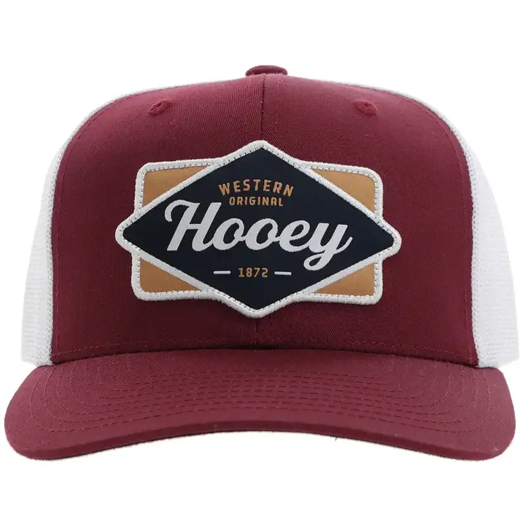 HOOey Diamond Cap Red White W/ Patch