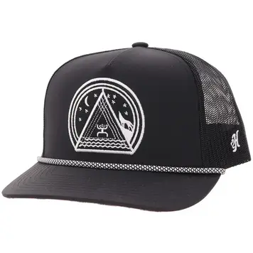 HOOey Hooey Music Cap Black White