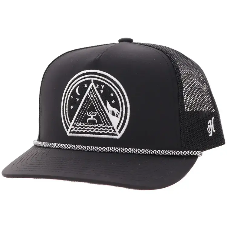 HOOey Hooey Music Cap Black White