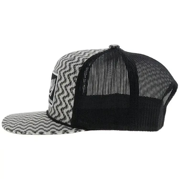 HOOey Lakota Cap Grey Black W/ Pattern
