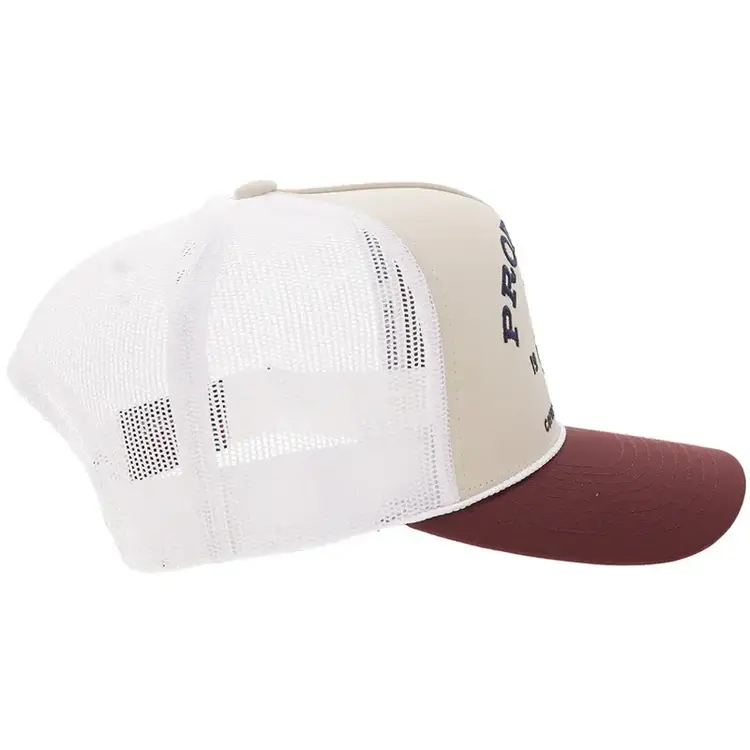 HOOey Pro Rodeo Cap Tan White Blue Logo