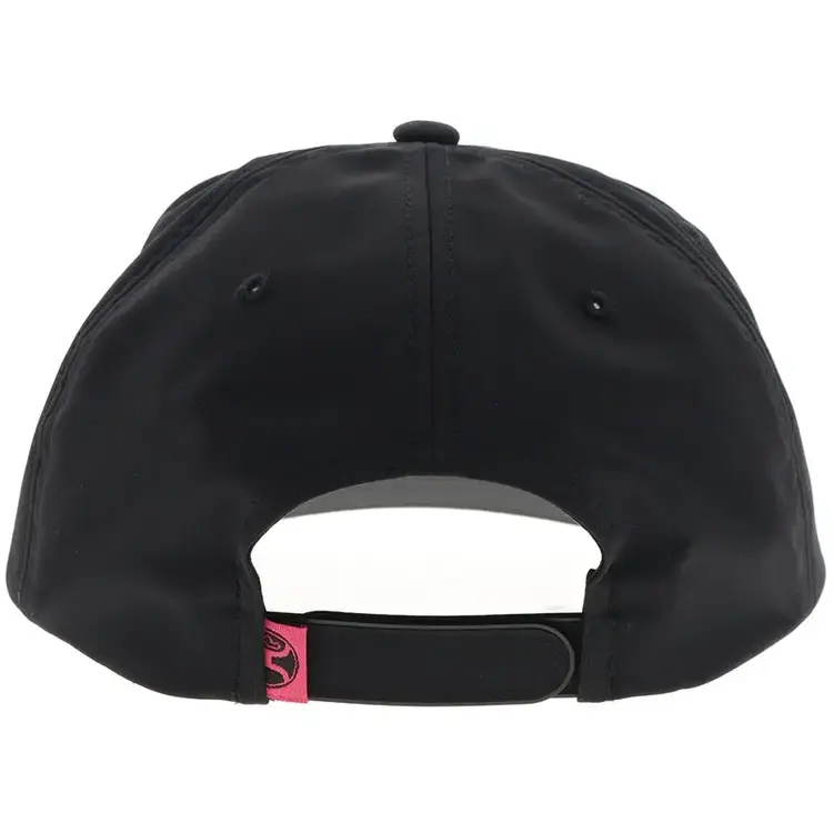 HOOey Youth Cheyenne Cap Black W/ Pink Blue Patch