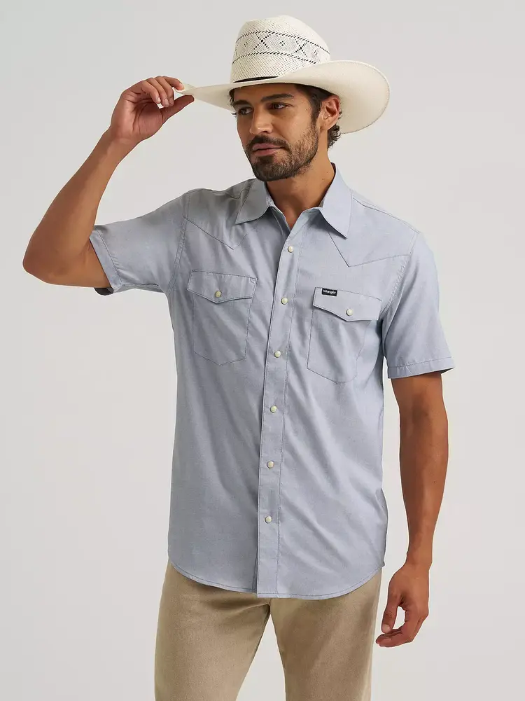 Wrangler ATG Drover Utility Shirt Bering Sea
