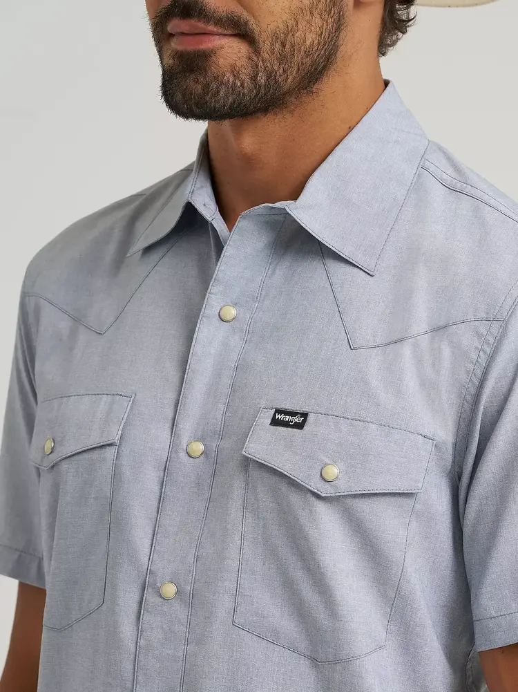 Wrangler ATG Drover Utility Shirt Bering Sea
