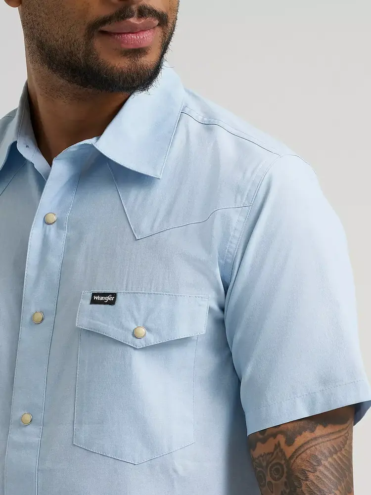 Wrangler ATG Drover Utility Shirt Cerulean