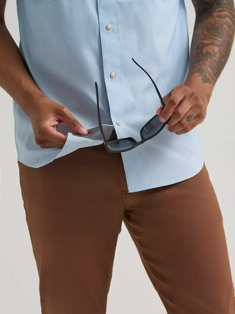 Wrangler ATG Drover Utility Shirt Cerulean