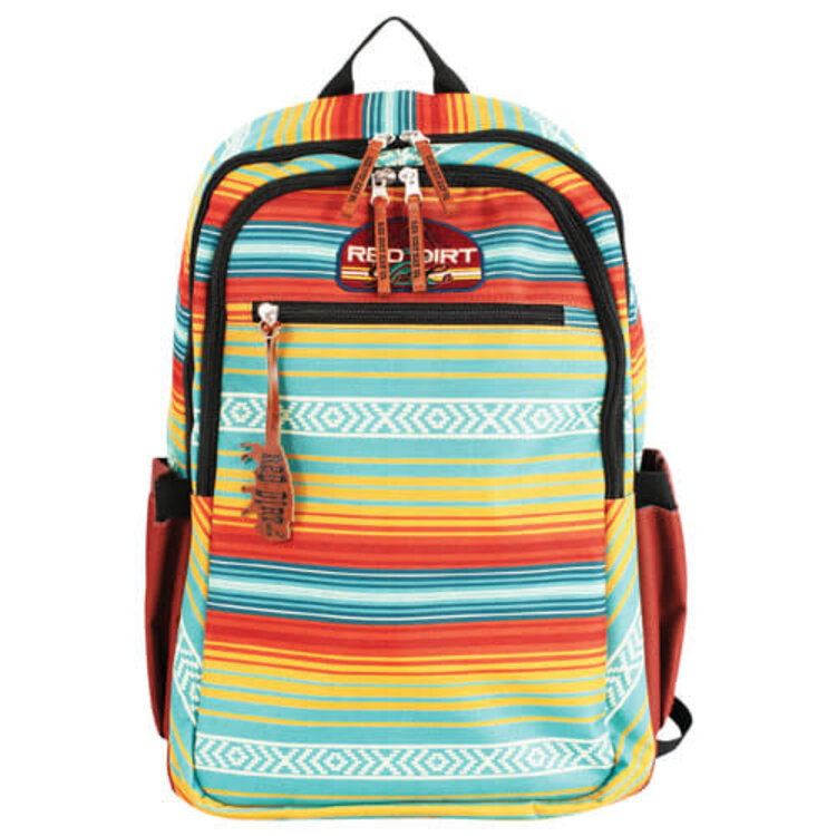 Red Dirt Hat Co Multicolor Stripe Backpack With Patch