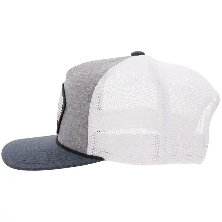 HOOey Youth Cavvy Punchy Cap Grey White