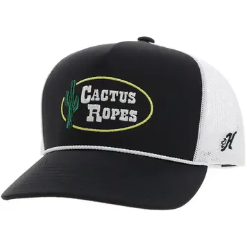 Cactus Ropes Youth Cactus Ropes Cap Black White Stitching