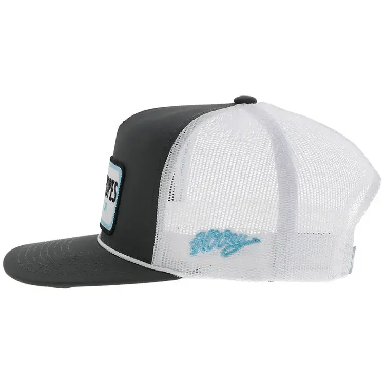 Cactus Ropes Youth Cactus Ropes Cap Grey White W/ Turquoise Patch