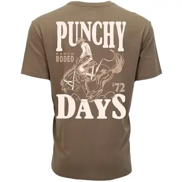 HOOey Youth Punchy Rodeo Tee Brown
