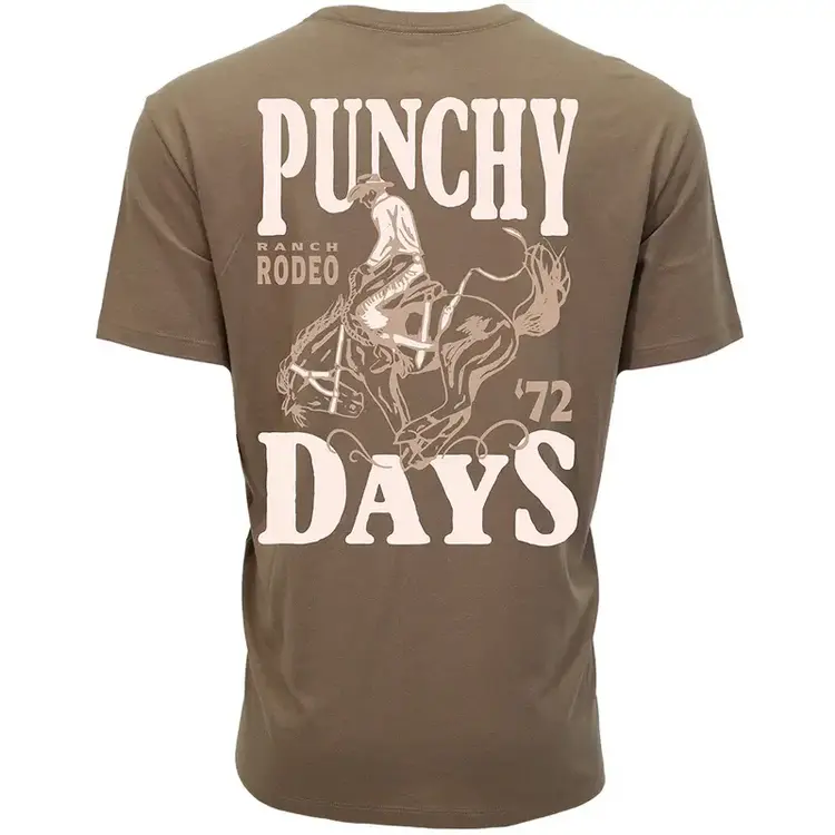 HOOey Youth Punchy Rodeo Tee Brown