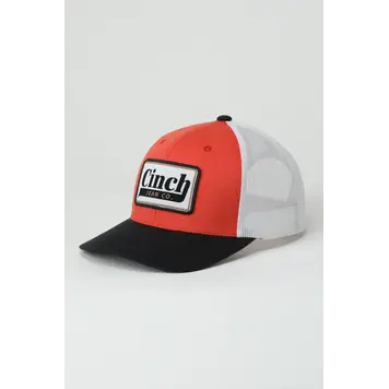 Cinch Jean Co Cap Orange White Black