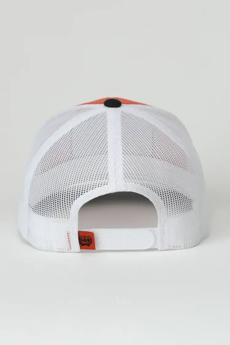 Cinch Jean Co Cap Orange White Black