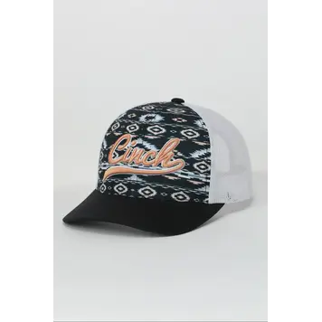 Cinch Navy Aztec Cap White