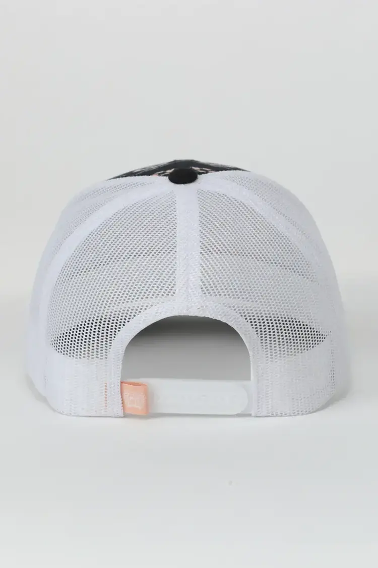Cinch Navy Aztec Cap White