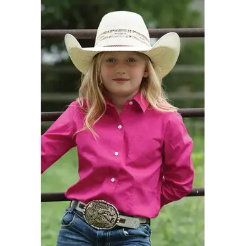 Cinch Youth Hot Pink Button Down