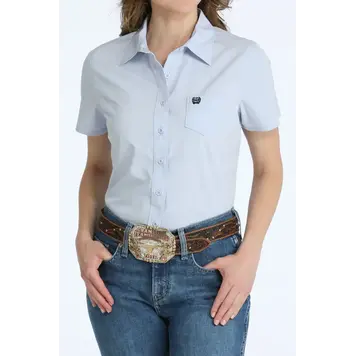 Cinch Arenaflex Button Down Light Blue