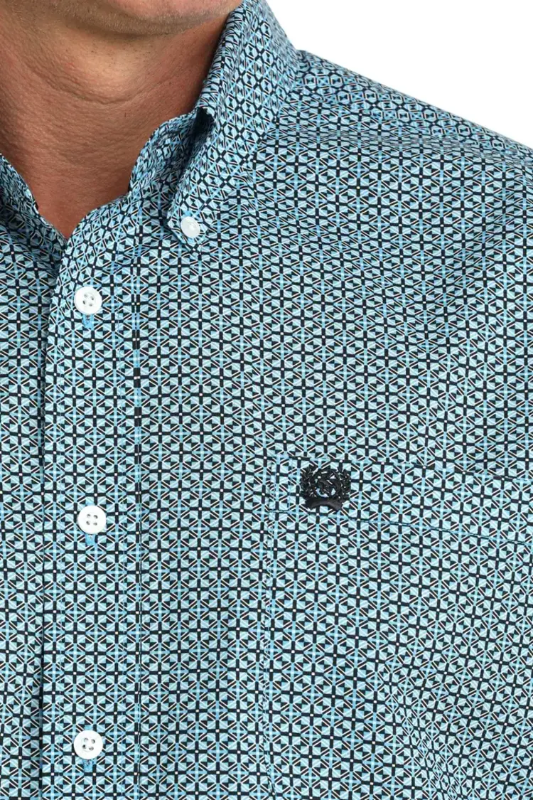 Cinch Multi Blue Button Down