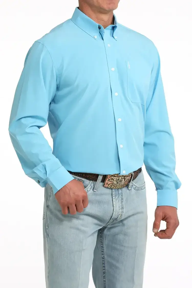 Cinch Modern Fit Solid Light Blue Button Down