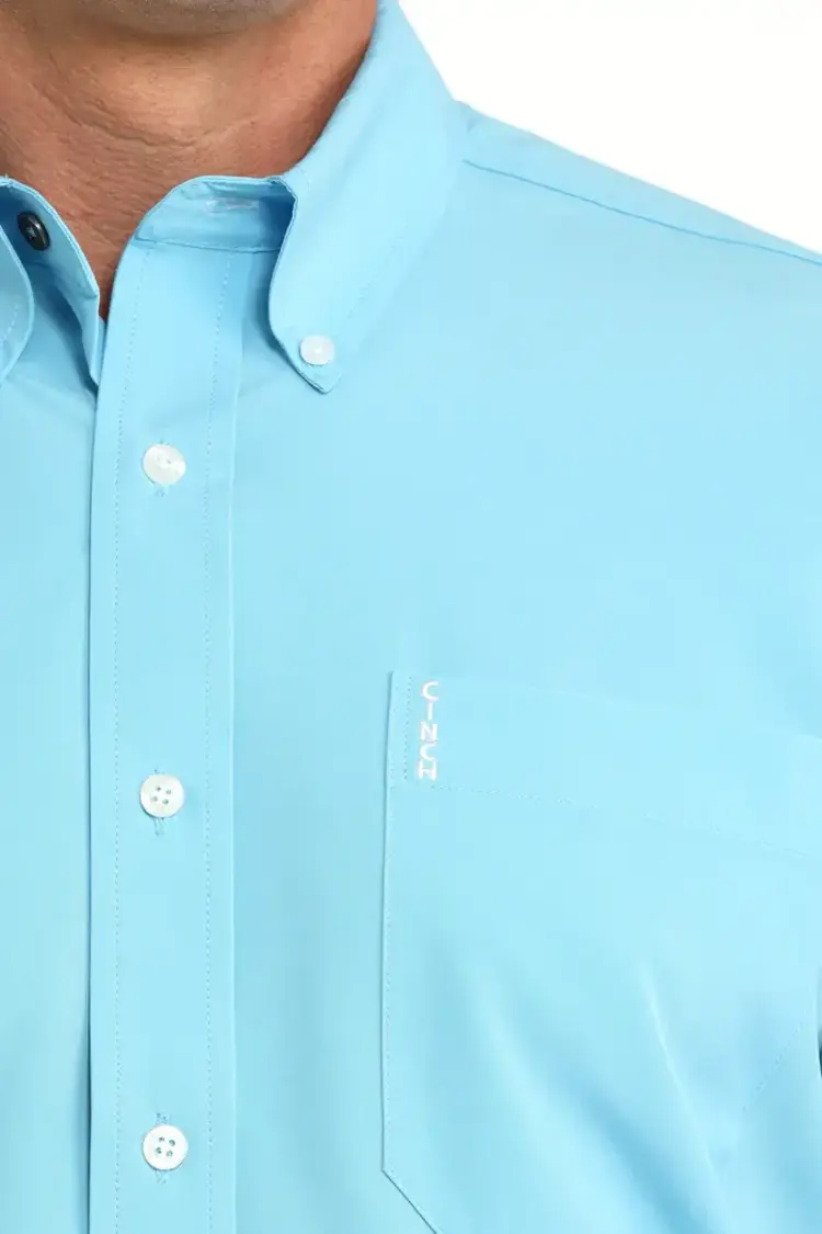 Cinch Modern Fit Solid Light Blue Button Down