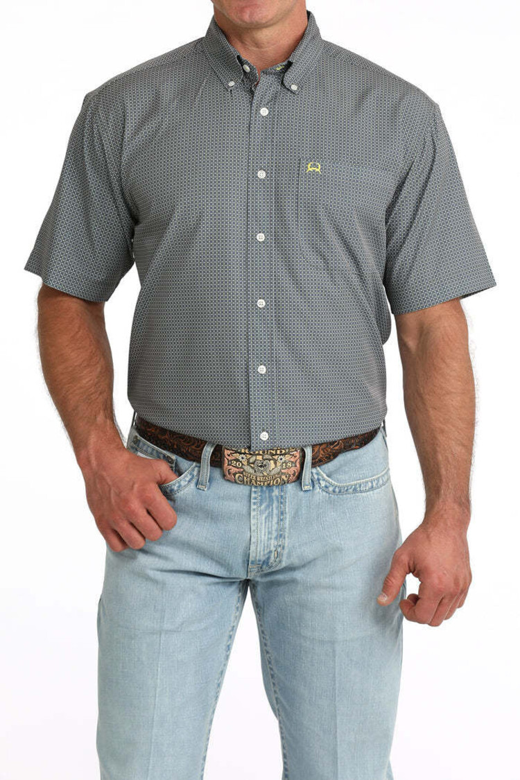 Cinch Arenaflex Dark Grey Button Down