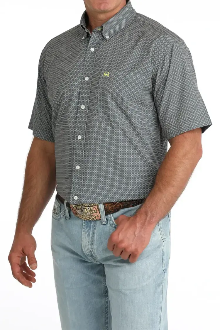 Cinch Arenaflex Dark Grey Button Down