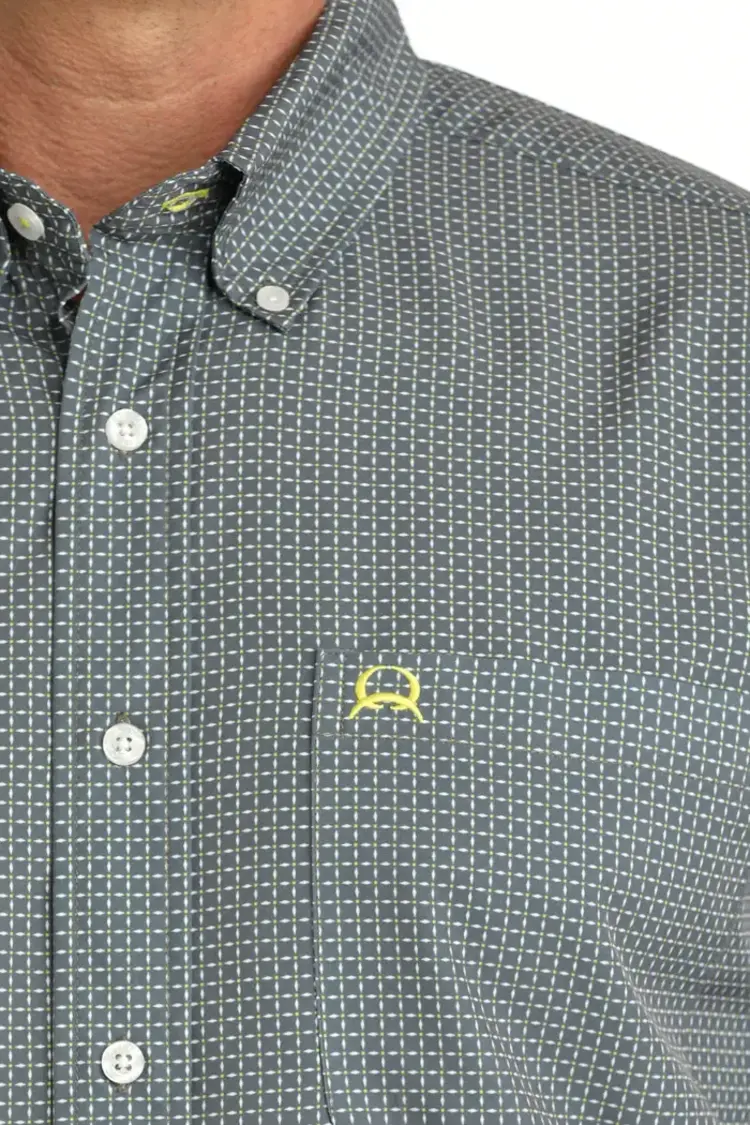 Cinch Arenaflex Dark Grey Button Down
