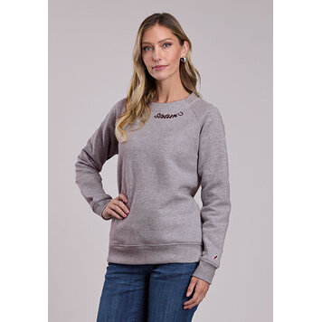 Stetson Embroidered Neckline Sweatshirt Grey