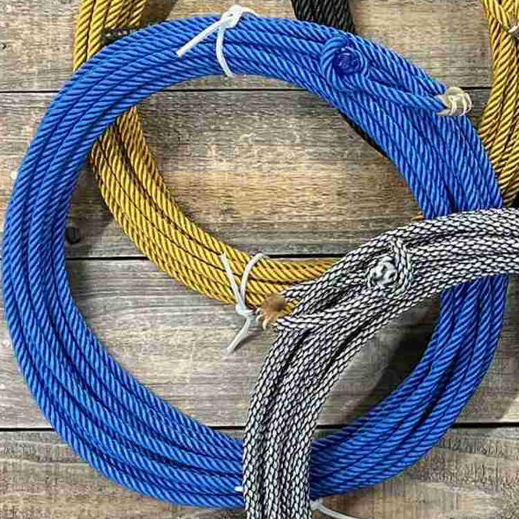 Cowboy Cordage Uoza Ranch Rope Dark Blue 4 Strand 9.5 60'