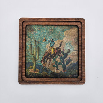 Desert Bronc Frame 8" x 8"