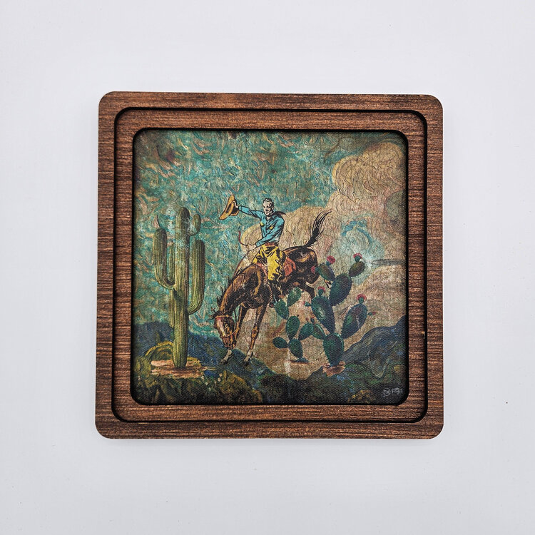 Desert Bronc Frame 8" x 8"