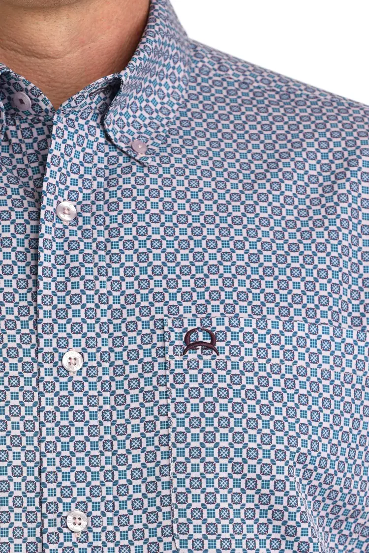 Cinch Arenaflex Button Down Square Lilac