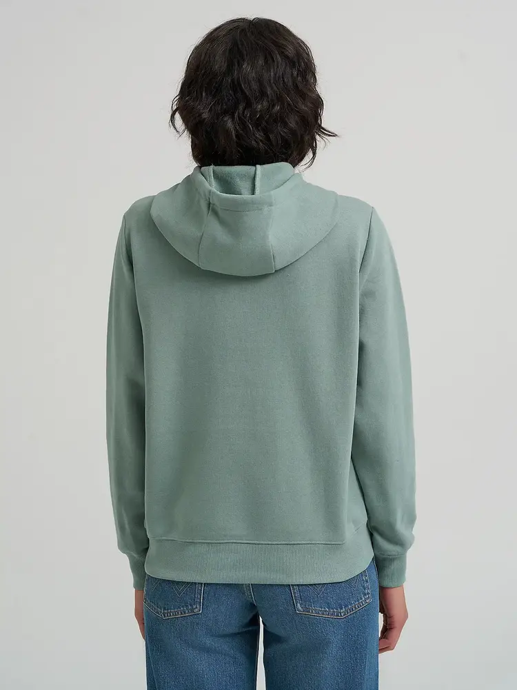 Wrangler Ain't My First Rodeo Hoodie Chinois Green