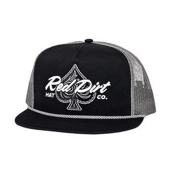 Red Dirt Hat Co Hold Em Cap Black Charcoal Spotted Rope