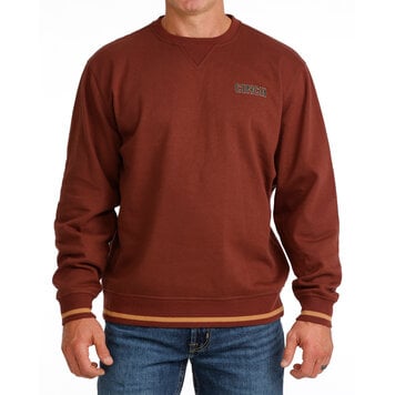 Cinch Vintage Varsity Sweater Burgundy
