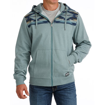 Cinch Full Zip Hooded Jacket Blue