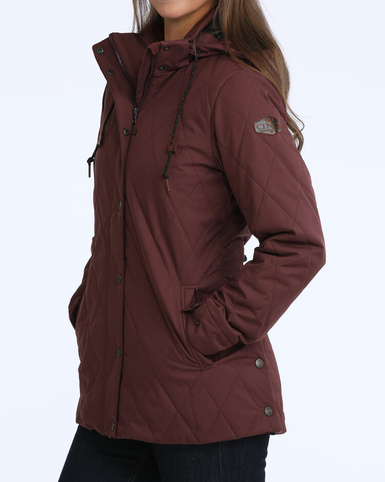 Cinch Quilted Barn Coat Purple