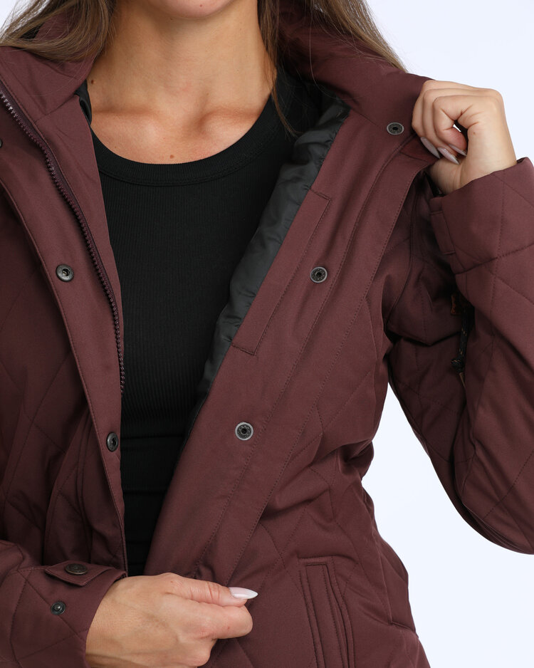 Cinch Quilted Barn Coat Purple