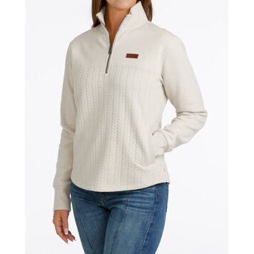 Cinch 1/4 Zip Pullover Cream