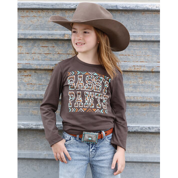 Cruel Denim Youth Sassy Pants Long Sleeve Tee Brown