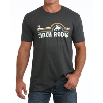 Cinch Stitch Print Logo Tee Navy