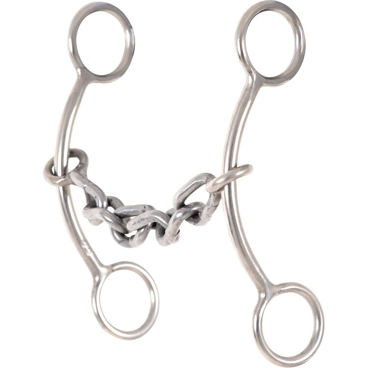 Classic Equine Goostree Simplicity Shank Barrel Bit W Chain